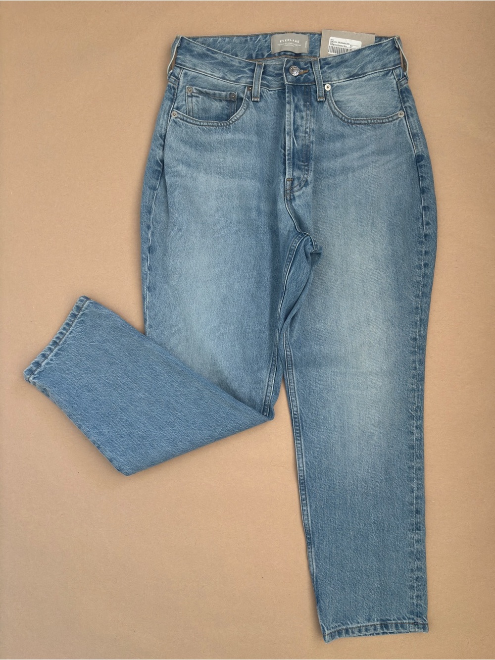 NWT Everlane Curvy ‘90s Cheeky Straight Jeans Sz 27 Organic Cotton Ankle Denim